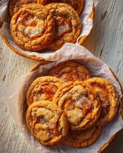 Gochujang Caramel Cookies with a rich, spicy-sweet glaze