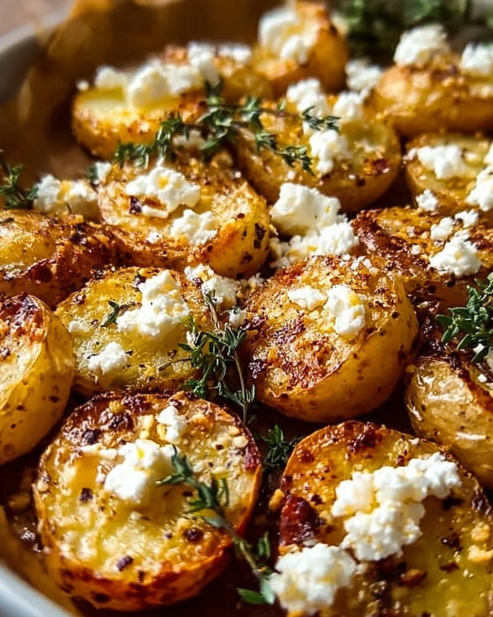 Greek Feta Roast Potatoes