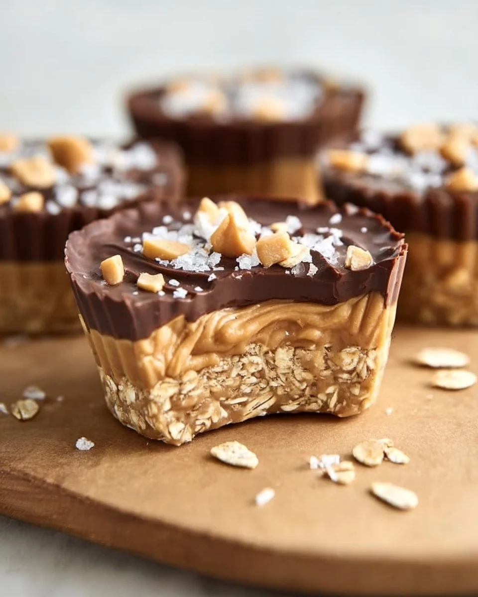 No-Bake Peanut Butter Oat Cups