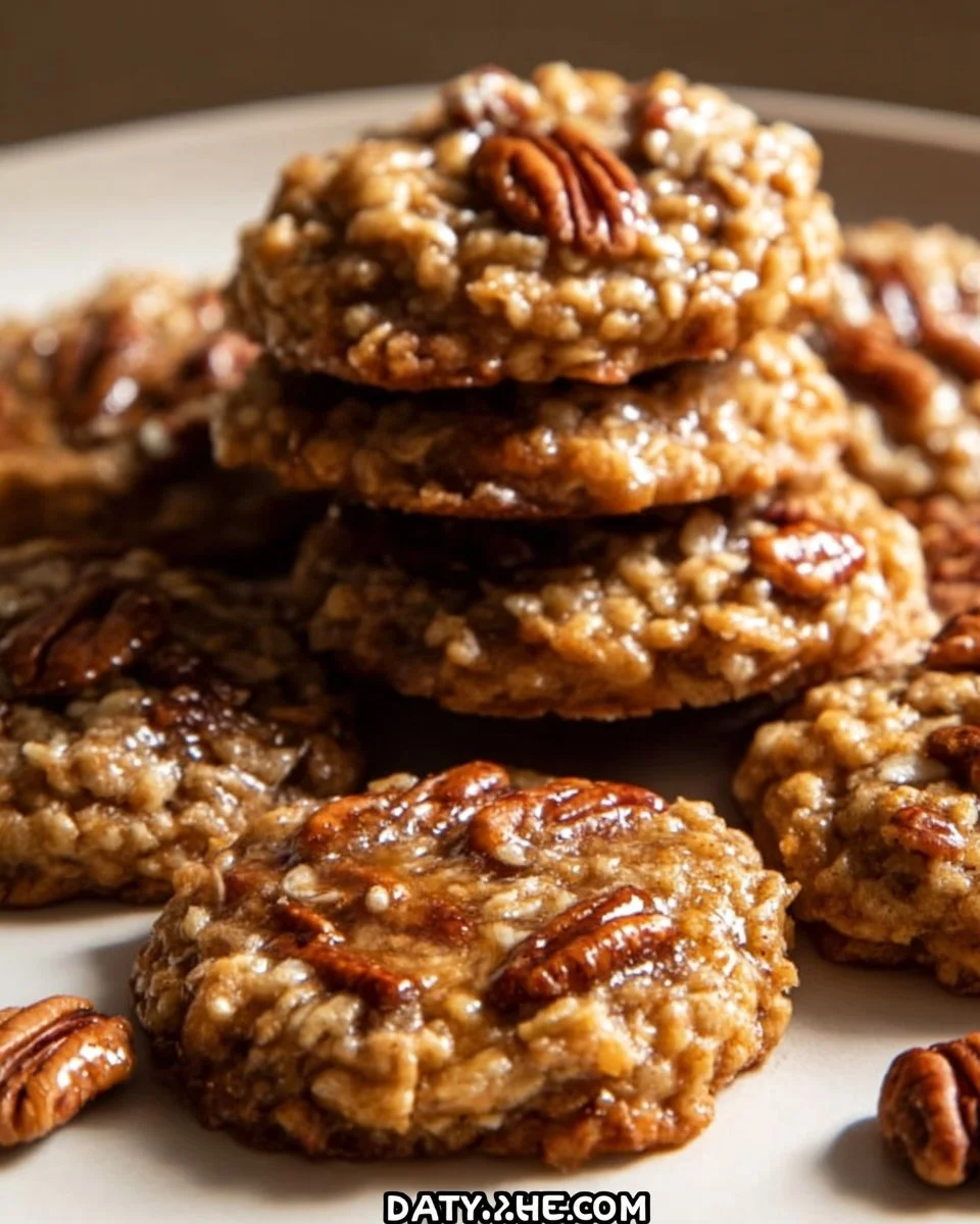 Pecan Pie Oatmeal Cookies