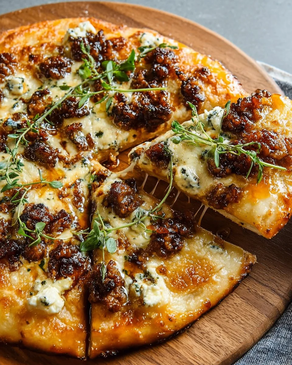Sausage Ricotta Honey Hot Pizza in 5 Easy Steps for the Ultimate Sweet-Heat Slice