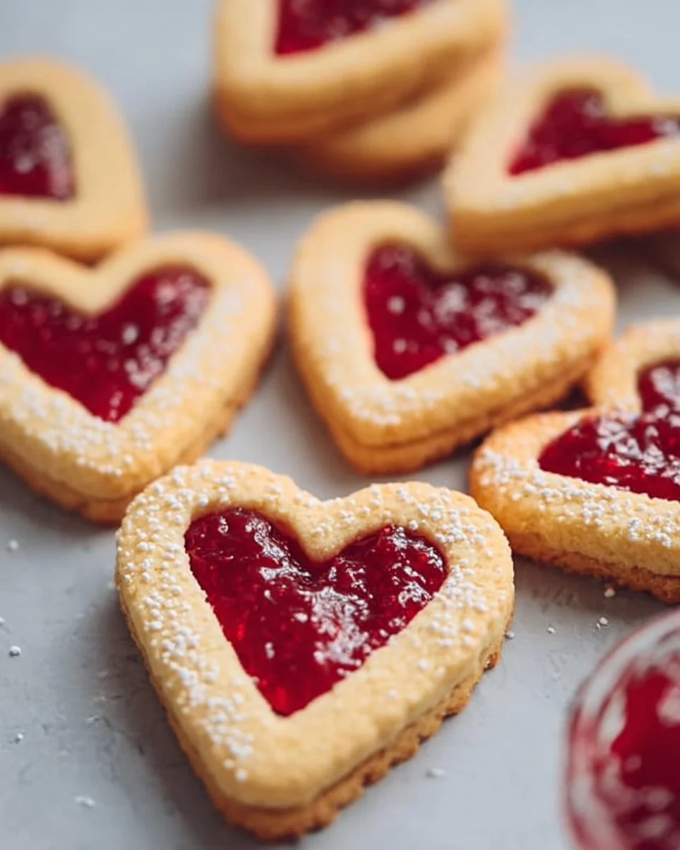 Sweet Heart Jam Cookies