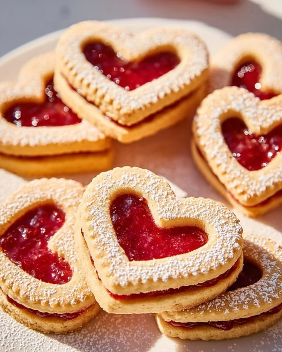 Sweet Heart Jam Cookies