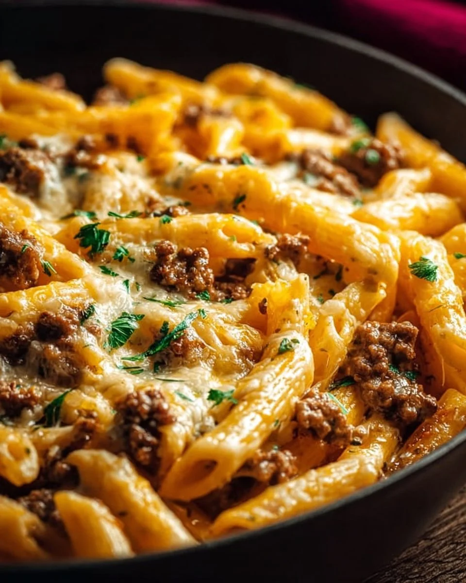 Creamy High Protein Beef Pasta