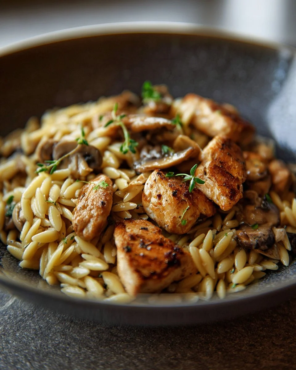 Marsala Chicken Orzo